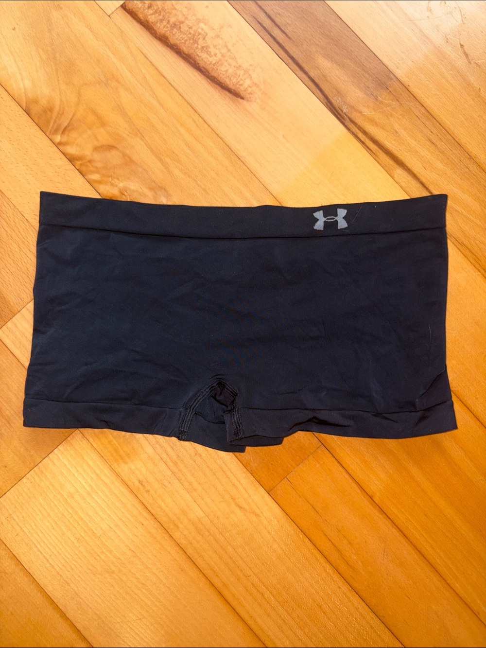 Under Armour Black Women’s Bike Shorts with Logo Waistband